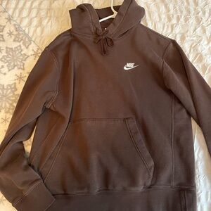 Brown nike hoodie unisex